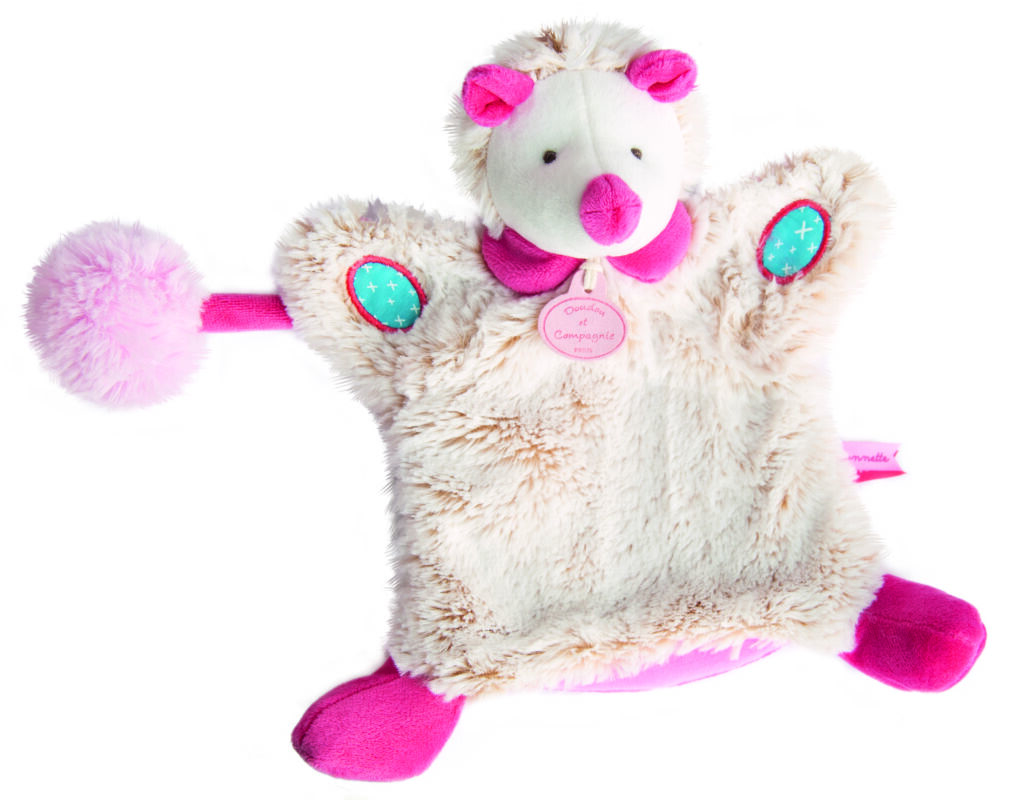  marionnette lovely fraise hérisson blanc rose 